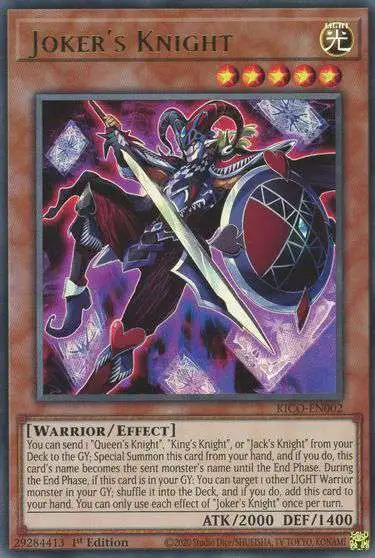 YuGiOh Trading Card Game King's Court Ultra Rare Joker's Knight KICO-EN002