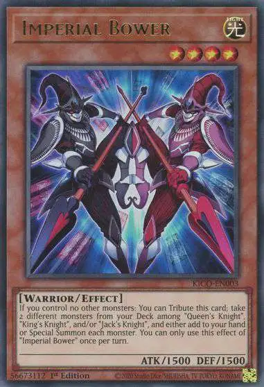 YuGiOh Trading Card Game King's Court Ultra Rare Imperial Bower KICO-EN003