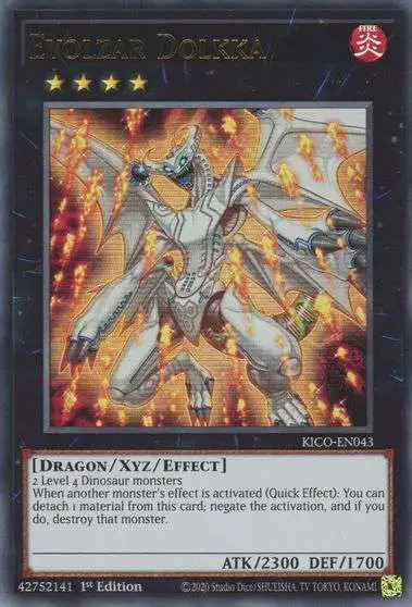 YuGiOh Trading Card Game King's Court Ultra Rare Evolzar Dolkka KICO-EN043