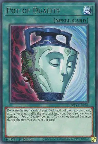YuGiOh Trading Card Game King's Court Rare Pot of Duality KICO-EN054 YuGiOh Trading Card Game King's Court Rare Pot of Duality KICO-EN054