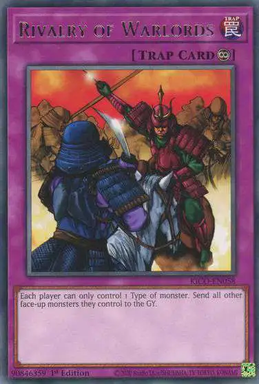 YuGiOh Trading Card Game King's Court Rare Rivalry of Warlords KICO-EN058