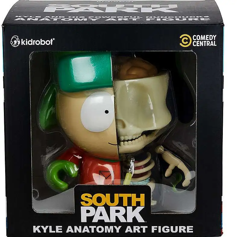 2023 Con Exclusive: South Park Anatomy Kyle 8 Vinyl Figure - Glow-in-the-Dark Edition (Limited Edition of 300)