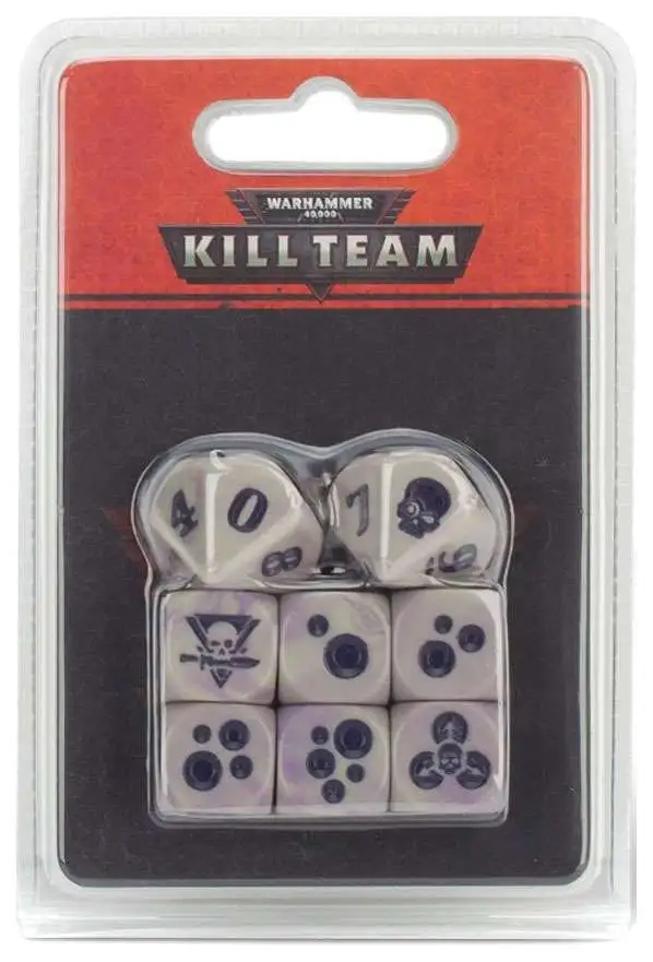 Warhammer 40,000 Kill Team Gellerpox Infected Game Accessory Dice Set