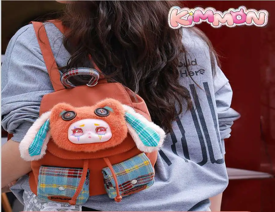 Kimmon Spring Fields Newborn Coral Orange 12 Vinyl Plush Face