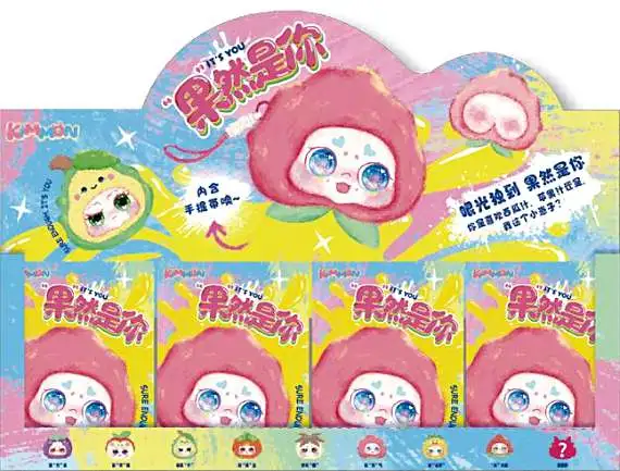 Kimmon Key Ring Face Doll Sure Enough It's You Mystery Box [8 Packs]