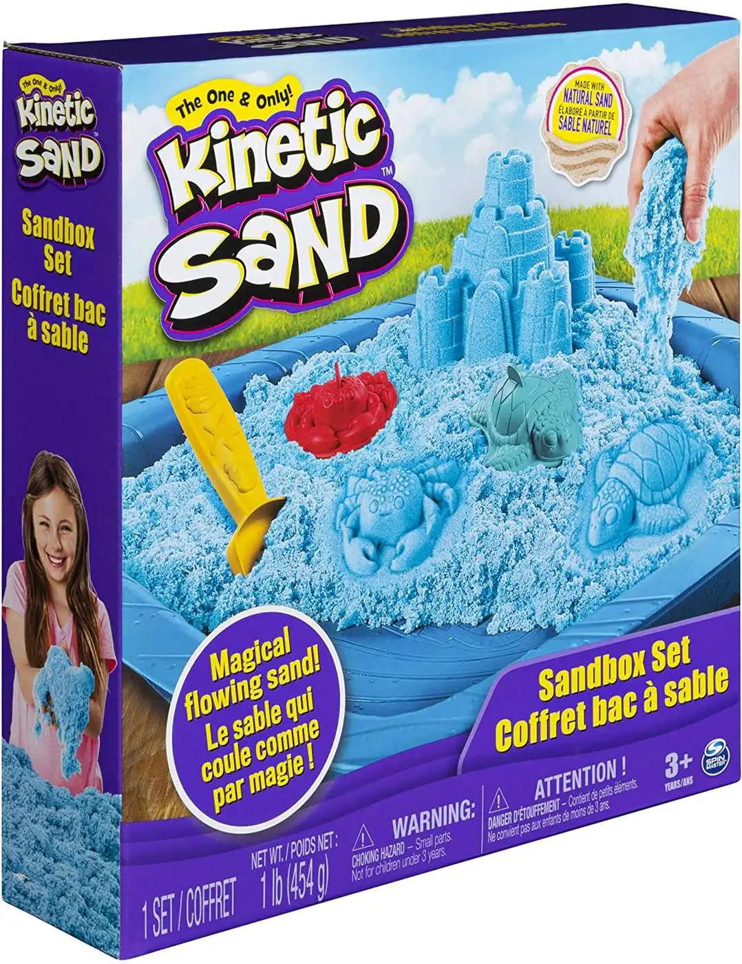 Kinetic Sand BLUE Sandbox Set