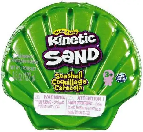 Kinetic Sand Seashell GREEN 4.5 Ounce Pack