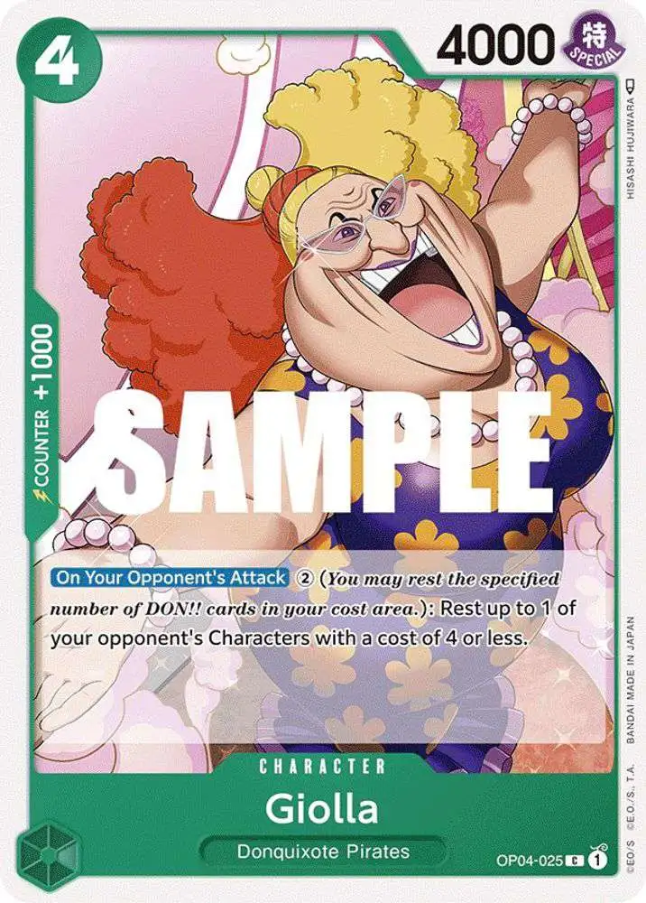 One Piece Trading Card Game Kingdoms of Intrigue Common Giolla OP04-025