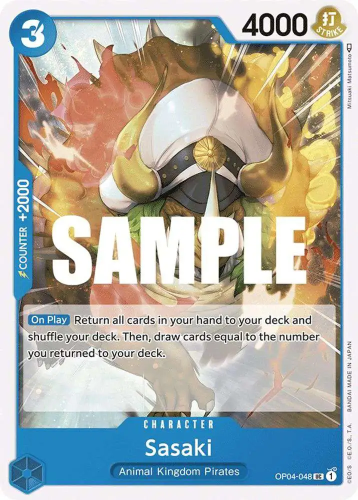 One Piece Trading Card Game Kingdoms of Intrigue Uncommon Sasaki OP04-048