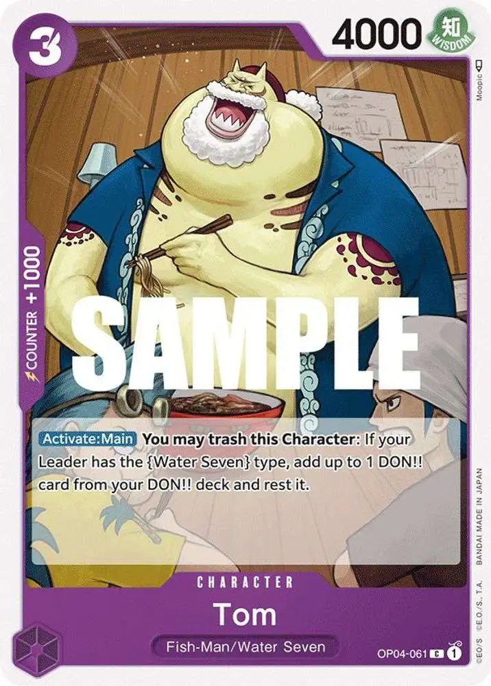 One Piece Trading Card Game Kingdoms of Intrigue Common Tom OP04-061