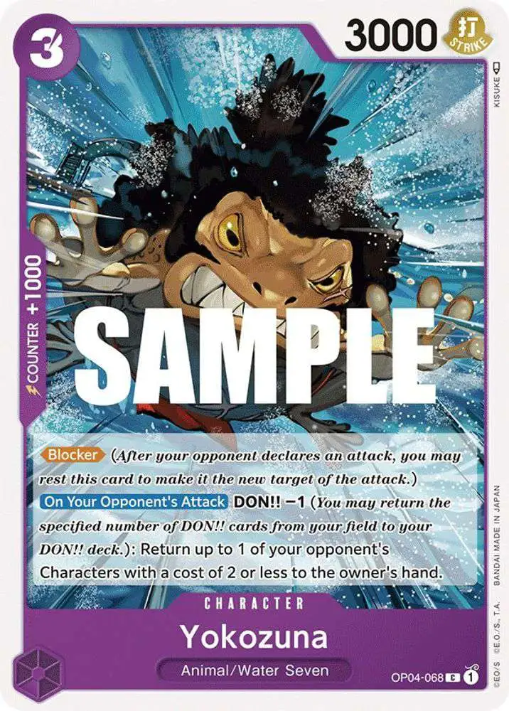 One Piece Trading Card Game Kingdoms of Intrigue Common Yokozuna OP04-068