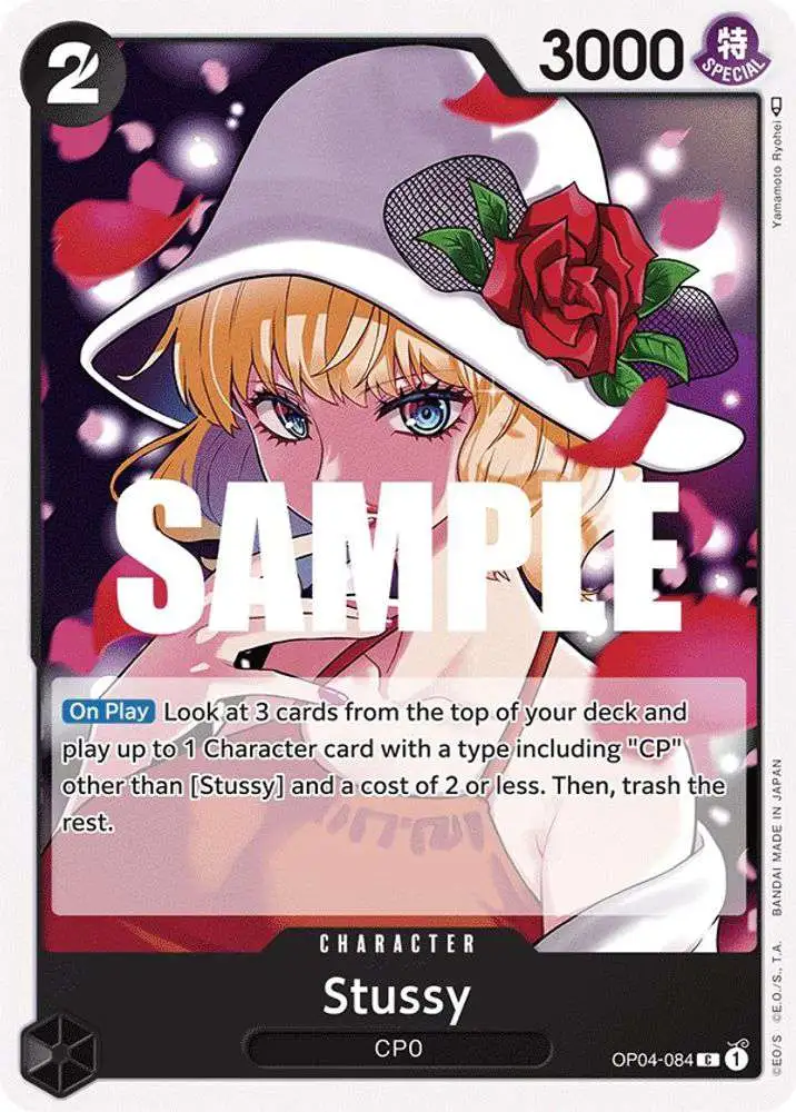 One Piece Trading Card Game Kingdoms of Intrigue Common Stussy OP04-084
