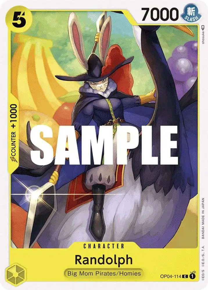 One Piece Trading Card Game Kingdoms of Intrigue Common Randolph OP04-114