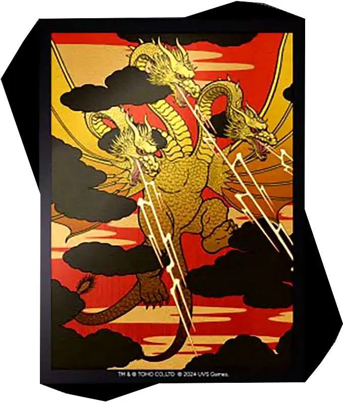 Universus CCG Godzilla Challenger Series King Ghidorah Card Sleeves [100 Count]
