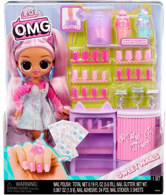 LOL Surprise Sweet Nails OMG Kitty K Cafe Doll Playset 15 Surprises MGA  Entertainment - ToyWiz