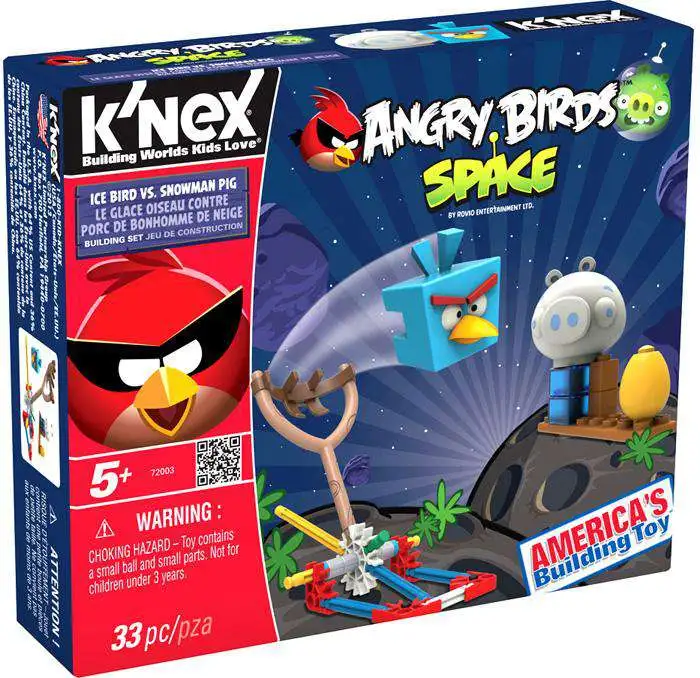 Details about   K'NEX Angry Birds Space Building Set Ice Bird vs Snowman Pig 72003 NEW SEALED 
