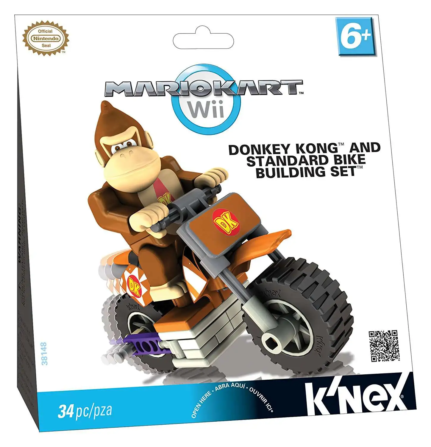 Eerlijkheid Adelaide Gluren KNEX Super Mario Mario Kart Wii Donkey Kong Standard Bike Set 38148 - ToyWiz