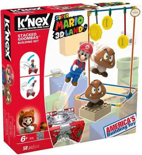 K NEX Super Mario 3D Land Stacked Goomba s Set 38419 Damaged Package