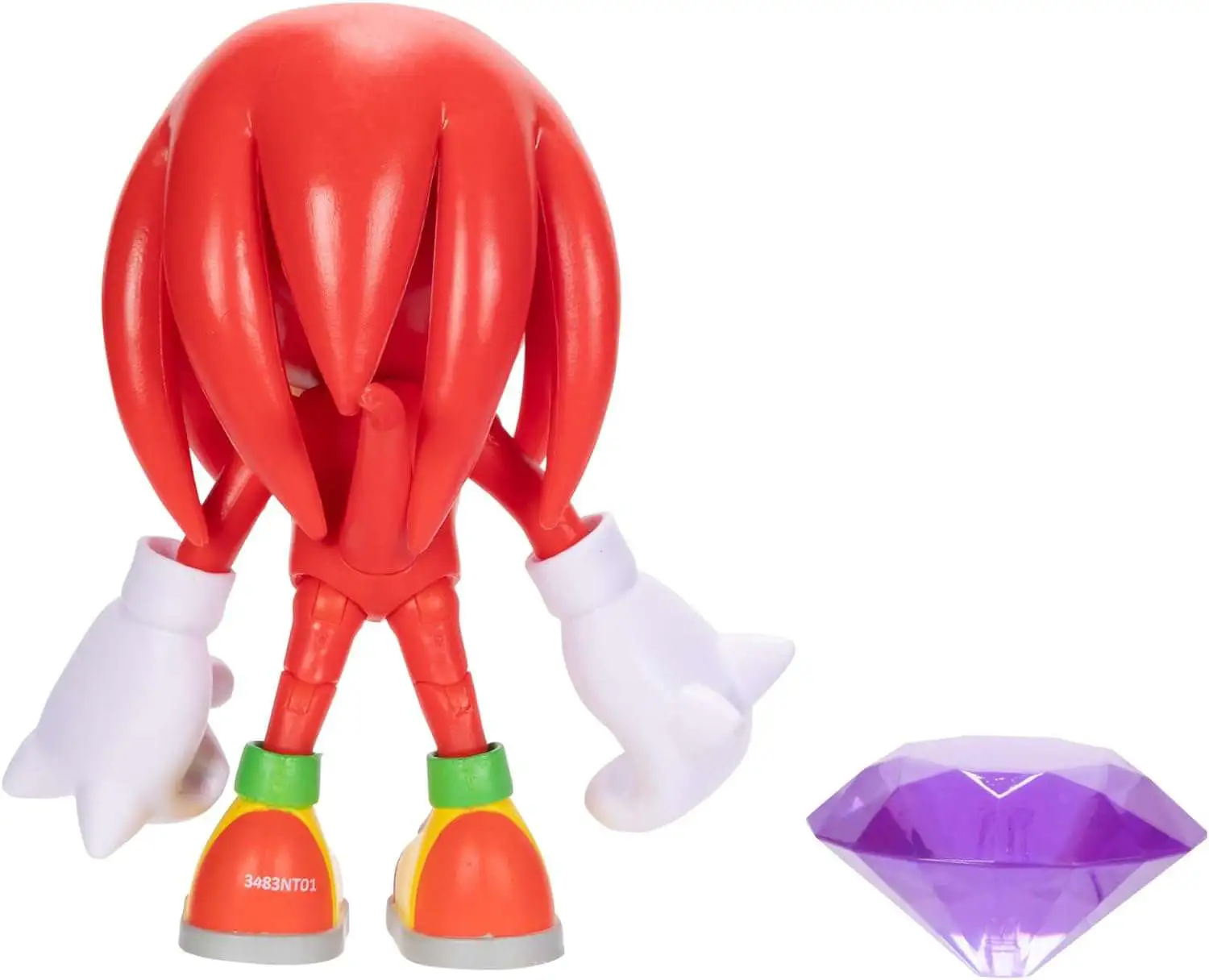 Sonic The Hedgehog Knuckles 4 Action Figure Classic With Purple Chaos Emerald Jakks Pacific