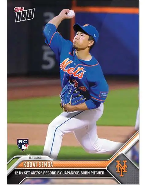 MLB New York Mets 2023 Topps Now Baseball Single Card Kodai Senga ...