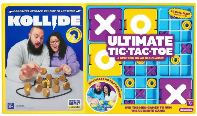 What Do You Meme Ultimate Tic Tac Toe + Kollide 2-Game Bundle (Pre-Order ships April)