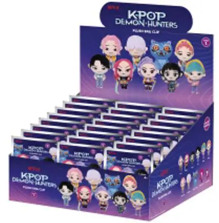 KPop Demon Hunters PLUSH Bag Clip HUNTR/X Mystery Box [24 Plush Packs] (Pre-Order ships April)