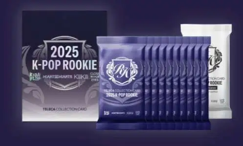 Pop Music 2025 K-Pop Rookie Card Collection Trading Card Box [10 Packs]