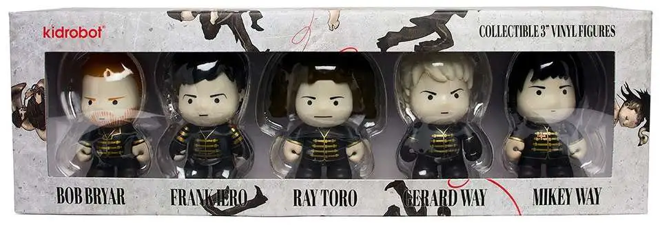 My Chemical Romance Welcome to the Black Parade 3 Limited Edition of 2000  Vinyl Mini Figure Set Kidrobot NECA - ToyWiz