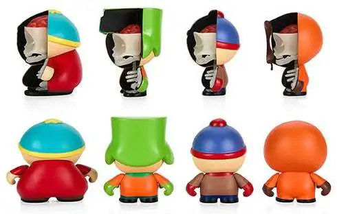 South Park Anatomy Boys 8 Vinyl Art Figure 4-Pack Kidrobot NECA - ToyWiz