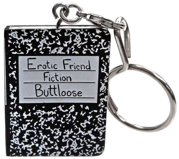 Bob's Burgers Keychain Tina's Erotic Friend Fiction Buttloose Book 2/24 Loose Figure