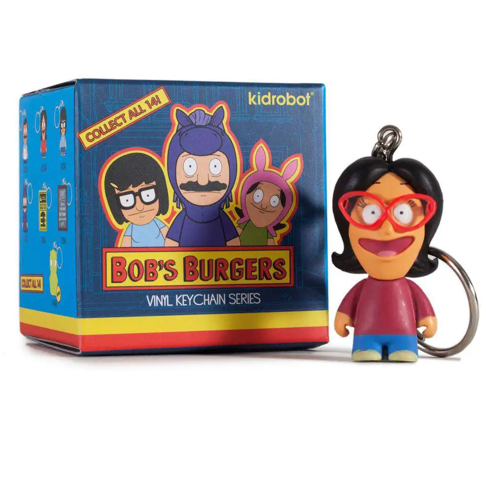 Bob's Burgers Keychains - Cartoon Bobs Figures Metal Pendant Keyring Gift  For Kids