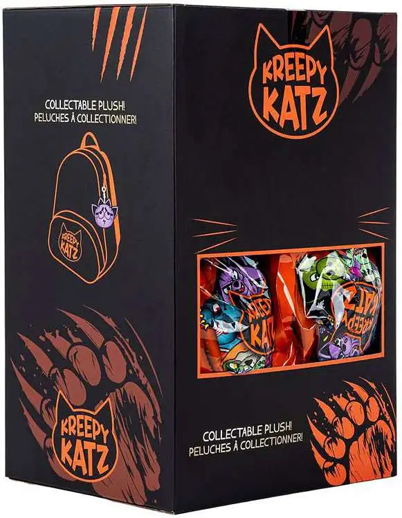 Kreepy Katz Plush Clip-On Cat 4 Mystery Box 18 Packs - ToyWiz