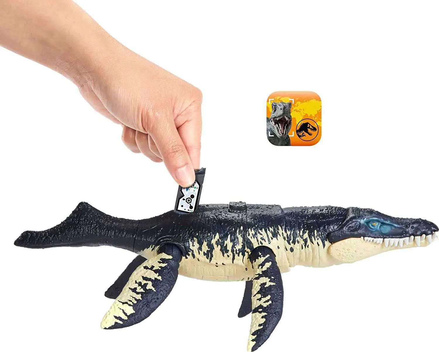 Jurassic World Dino Trackers Kronosaurus Action Figure Wild Roar Mattel ...