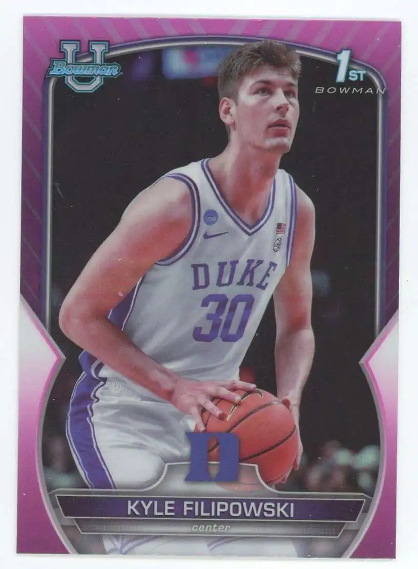 NBA 2023-24 Bowman Chrome U 1st Bowman Pink Refractor Kyle Filipowski #47