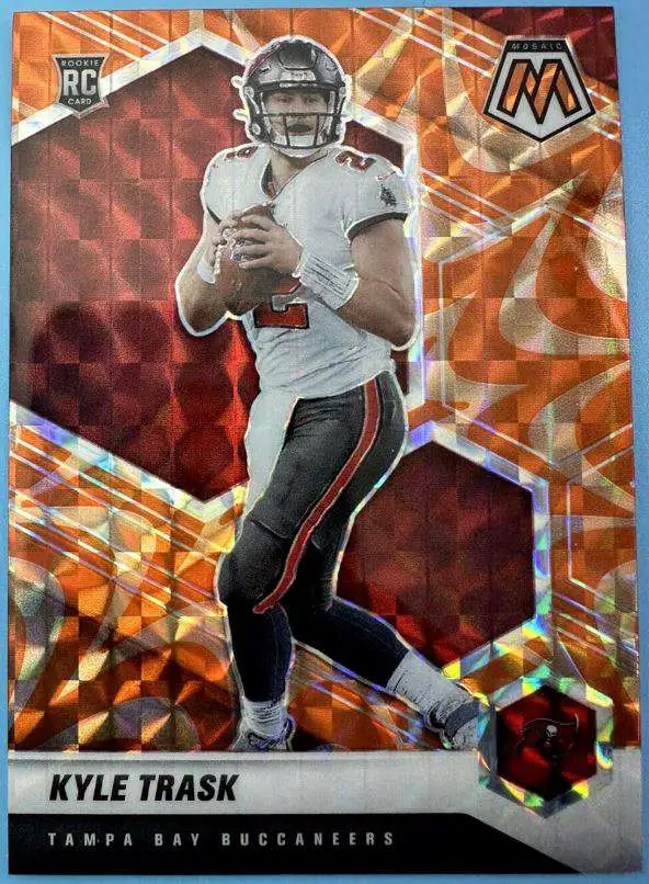 2021 Kyle Trask Panini Mosaic ORANGE REACTIVE ROOKIE RC #309 Tampa Bay