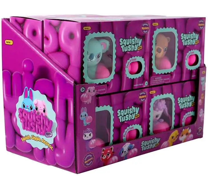 Squishy Tushy Peek-A-Tush 3-Inch Mystery Box [8 DOUBLE Packs] (Pre-Order ships May)
