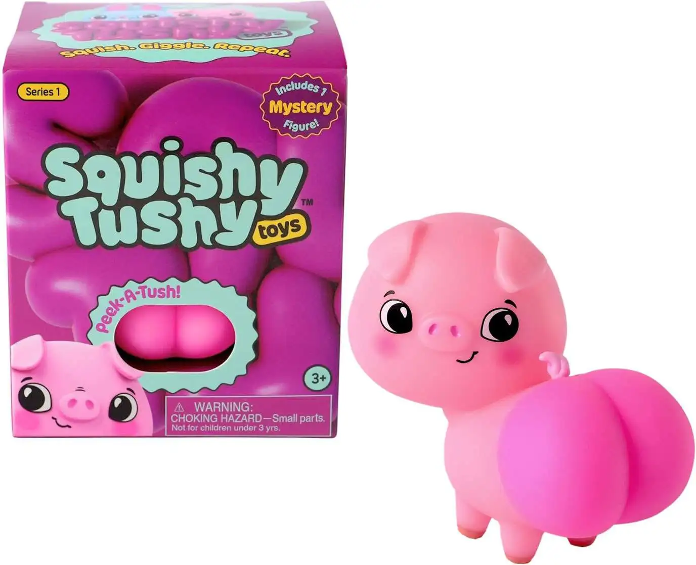 Squishy Tushy Peek-A-Tush 3-Inch Mystery SINGLE Pack [1 RANDOM Figure]
