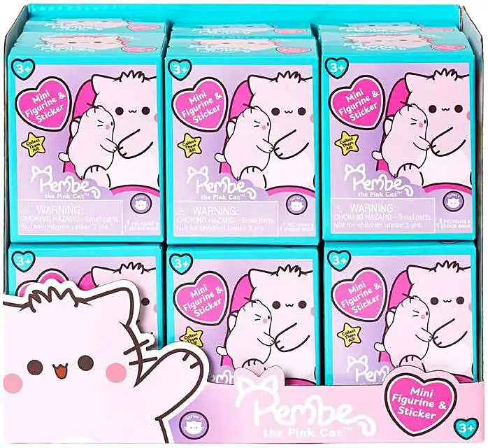 Pembe the Pink Cat Mini Figure 3-Inch Mystery Box [12 Packs] (Pre-Order ships June)