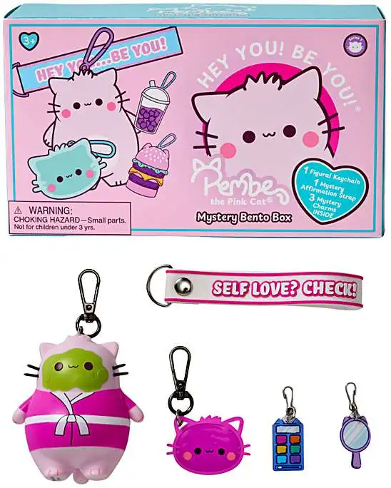 Pembe the Pink Cat Bento Box Mystery Pack [1 RANDOM Keychain Set]