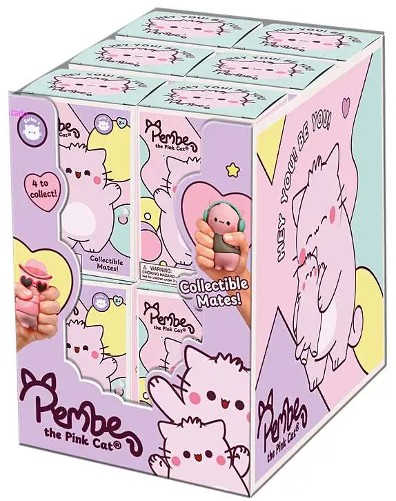 Pembe the Pink Cat Foam Mate 3.5-Inch Mystery Box [12 RANDOM Figures]