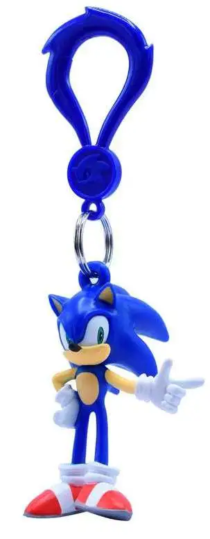 Sonic The Hedgehog Backpack Hangers Sonic 3.0-Inch Keychain [Loose]