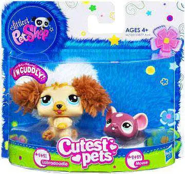 Littlest Pet Shop Cutest Pets Labradoodle & Mouse Figure 2-Pack #2421, 2422