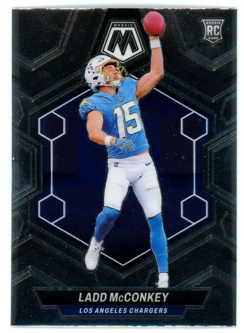 NFL 2024 Panini Mosaic Football Single Card Ladd McConkey 334