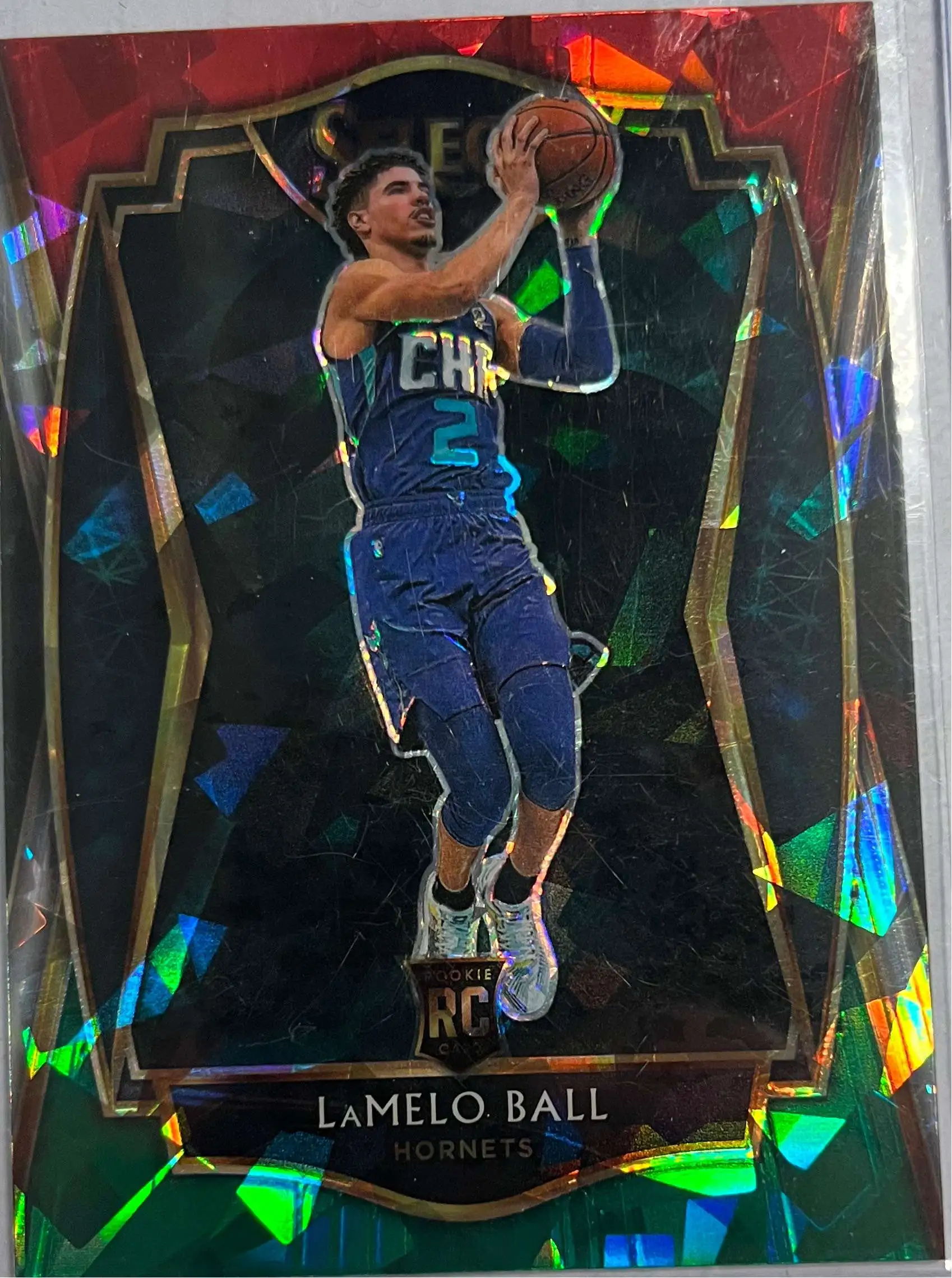 NBA 2021 Select Basketball Single Card Lamelo Ball 183 Cracked Ice ...