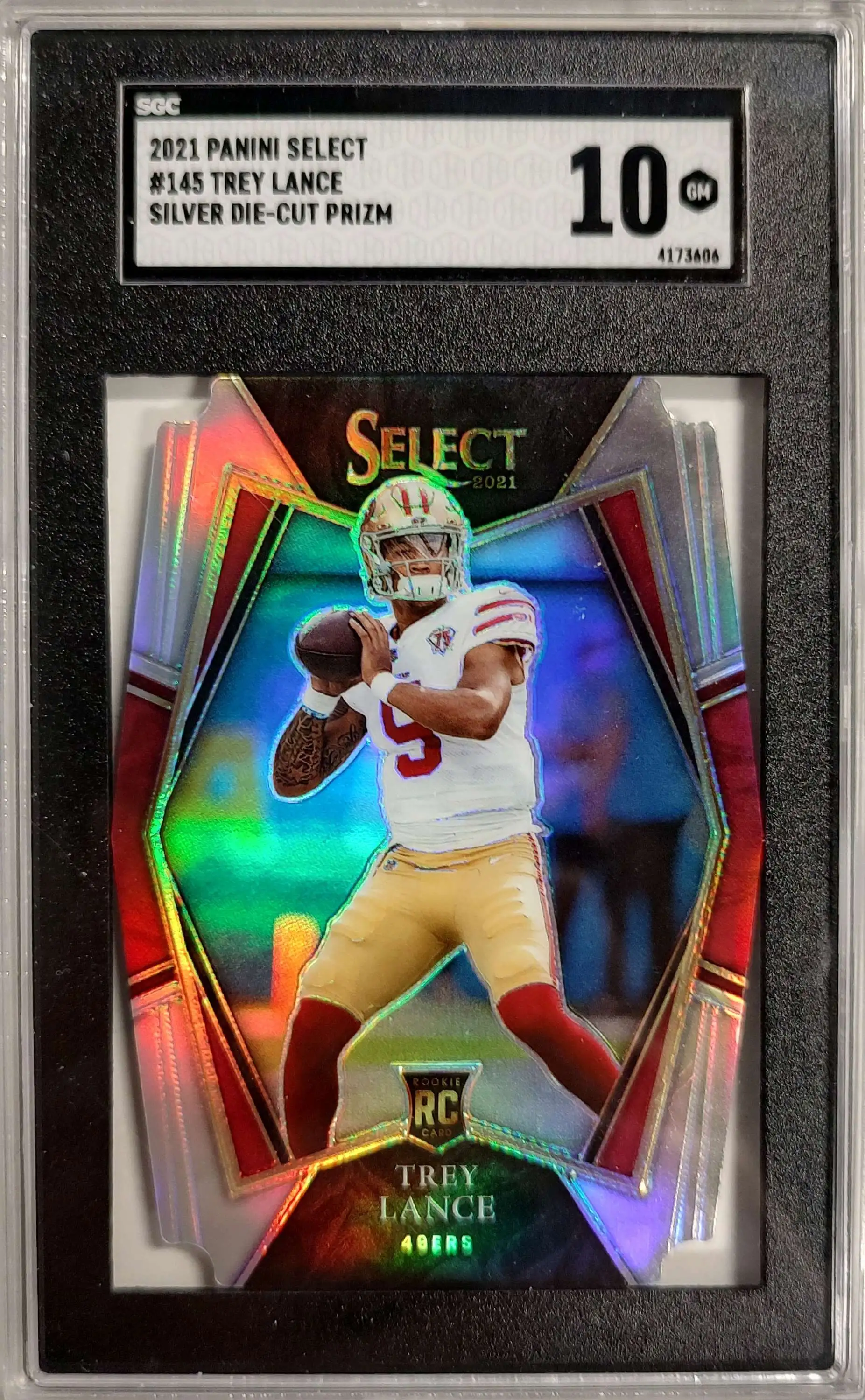 2021 Panini Select Football Club Level Silver Die-cut Prizm 