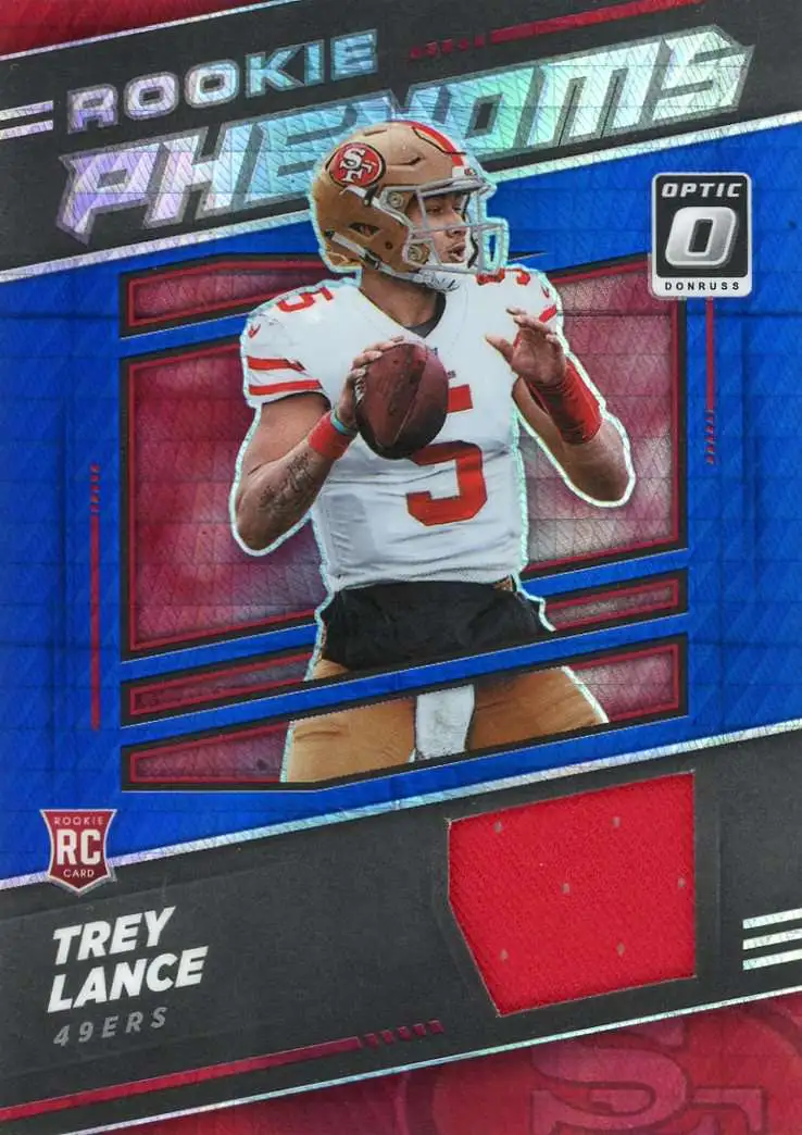 2021 Donruss Optic Trey Lance Jersey Card Rookie Phenoms 49ers!