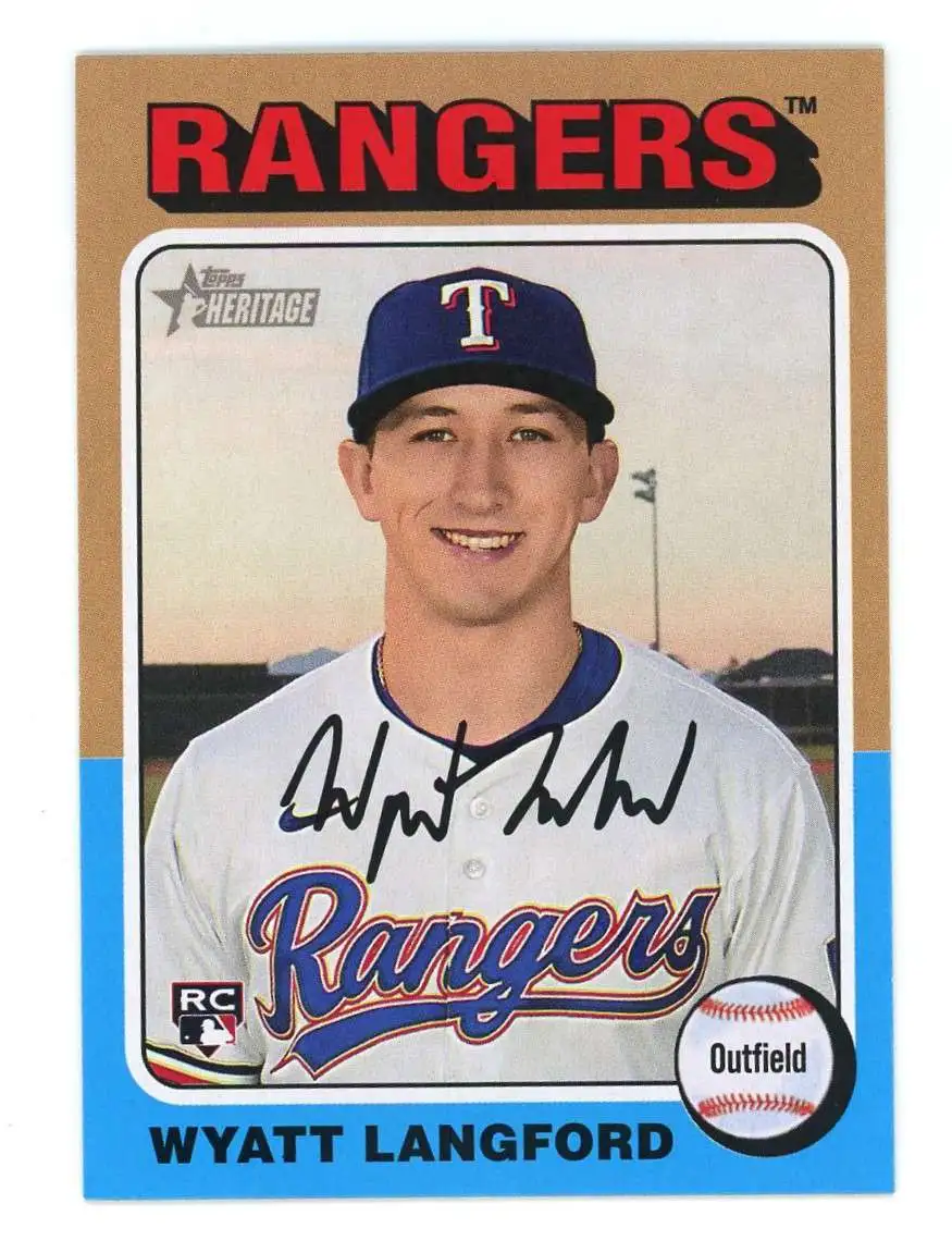 MLB 2024 Topps Heritage High Number Wyatt Langford #581 [Rookie]