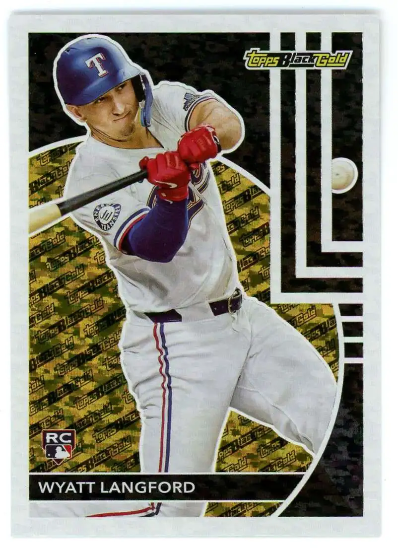 MLB Topps 2024 Update Series Baseball Black Gold Wyatt Langford BG-10 [Rookie]