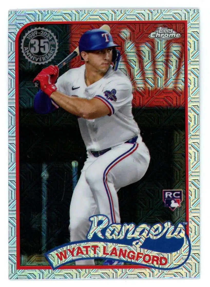 MLB Topps 2024 Update Series Baseball Silver Pack Mojo 35th Anniversary 1989 Wyatt Langford T89CU-59 [Rookie]