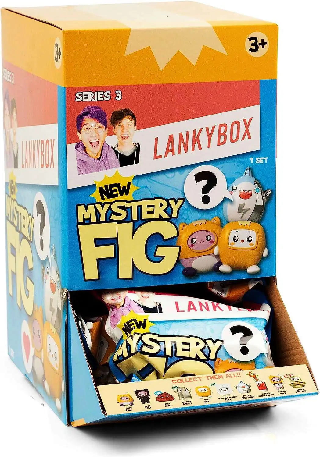  LankyBox Mini Mystery Box, for The Biggest Fans, 2 Mystery  Figures, 1 Squishy Figure, a pop-it, and 3 Stickers : Toys & Games